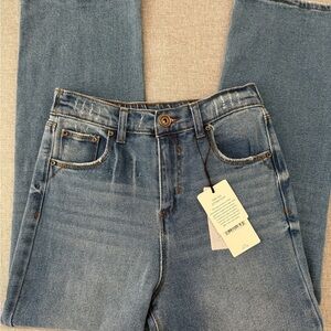 A loves A high rise, wide leg jeans for girls